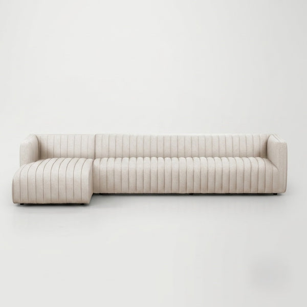 Parintins Solid Wood Velvet Sectional Sofa
