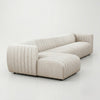 Parintins Solid Wood Velvet Sectional Sofa