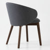 Parkes Solid Wood With Fabric Dining Chair