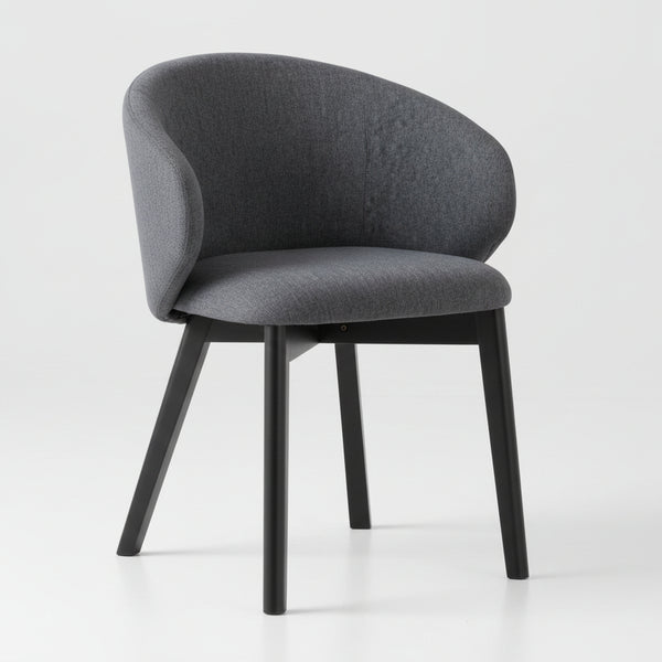 Parkes Solid Wood With Fabric Dining Chair