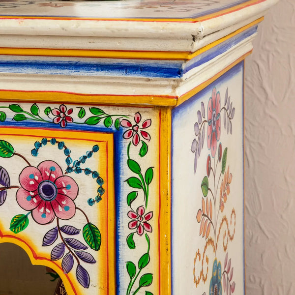 Pasadena Hand Painted Wooden Bedside Cabinet