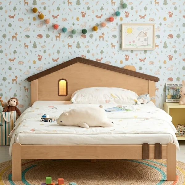 Peekaboo Solid Wood Kids Bed