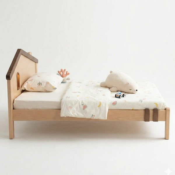 Peekaboo Solid Wood Kids Bed