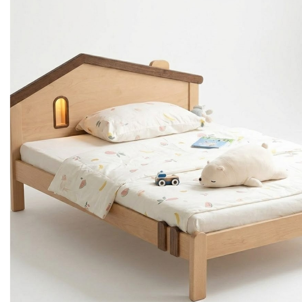 Peekaboo Solid Wood Kids Bed