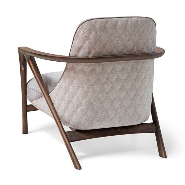 Penrith Leather armchair with armrests