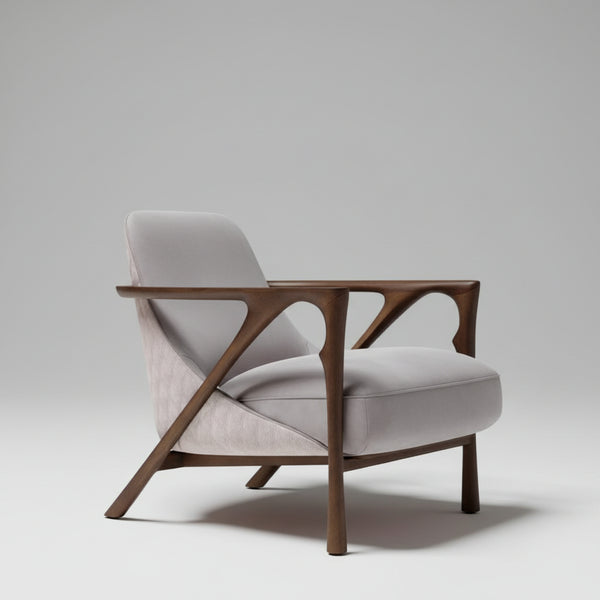 Penrith Leather armchair with armrests