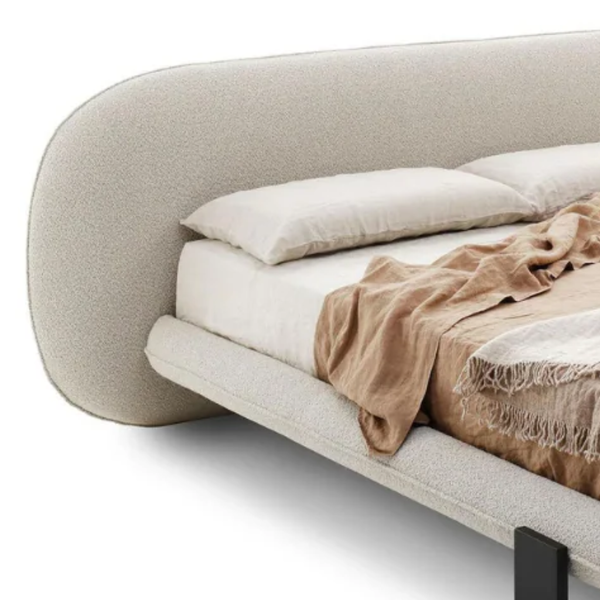 Peoria Boucle Upholstered Bed-All Sizes