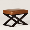 Perpignan Modern Leather Foot Stool