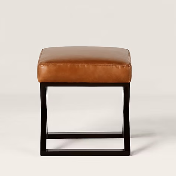 Perpignan Modern Leather Foot Stool