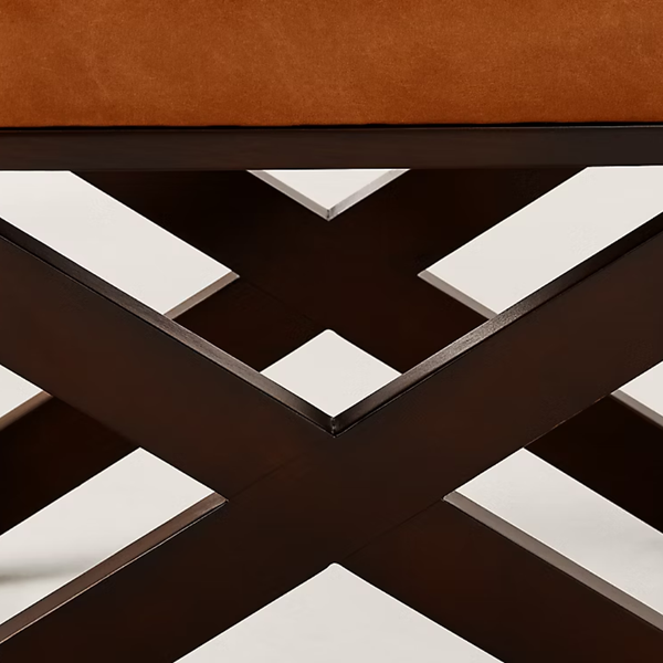 Perpignan Modern Leather Foot Stool