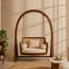 Perugia Solid Wood Rattan Swing