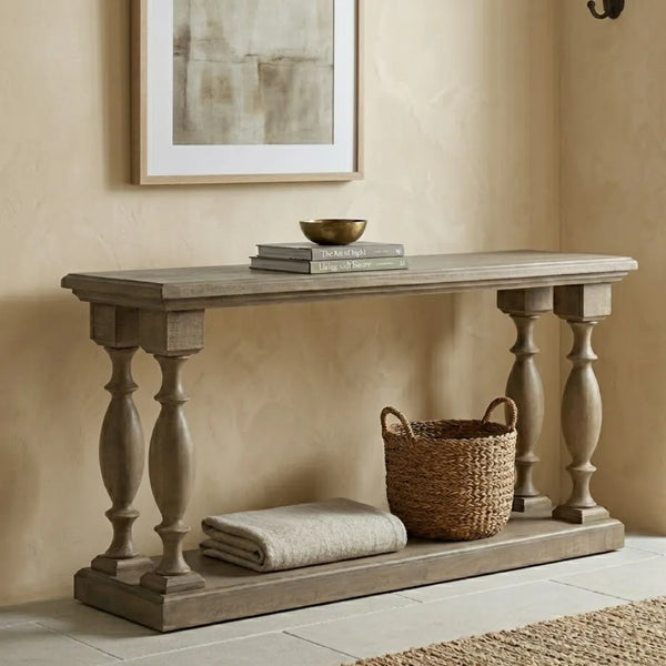 Petersfield Classical Bobbin Solid Wooden Console Table