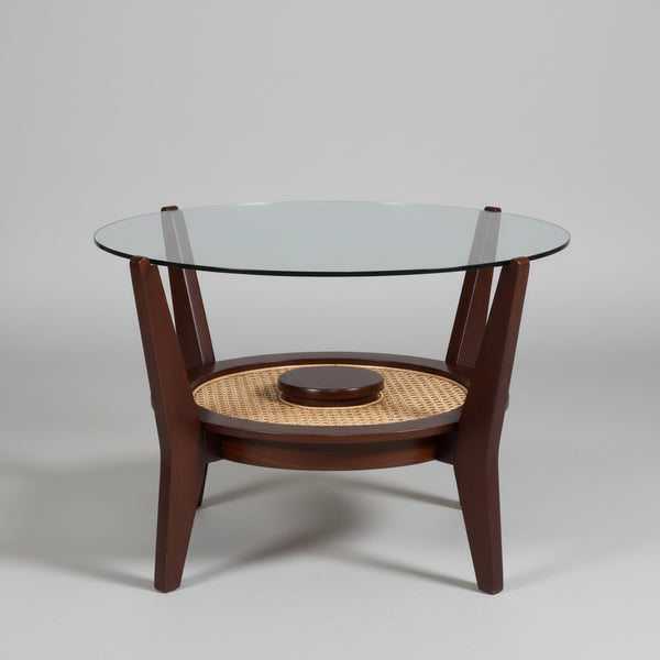 Petita Round Center Table With Glass Top