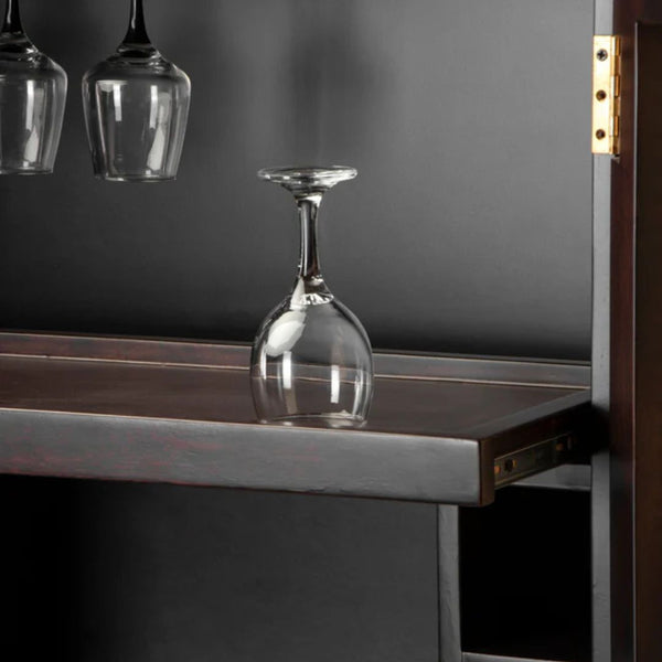 Petra Rattan Bar Cabinet