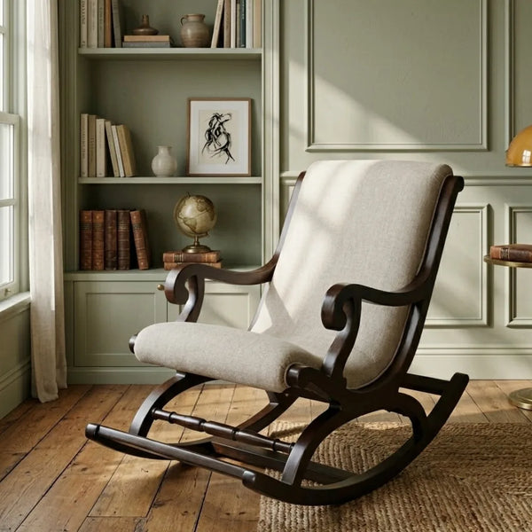 Piketberg Solid Wood Arm Chair in Walnut Colour