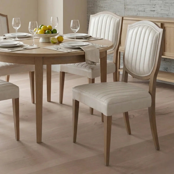 Pilbara Solid Wood Leather Dining Chair