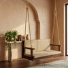 Pinaki ClassicSolid Wood Walnut finish 2 Seater Swing Chair