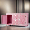 Bone Inlay Pink Floral Sideboard