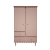 Pink Daisy Dream Kids Wooden Wardrobe