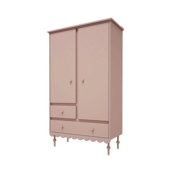 Pink Daisy Dream Kids Wooden Wardrobe