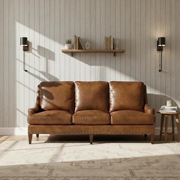 Porto 3 Seater Leather Sofa