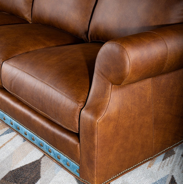 Prague 3 Seater Leather Sofa