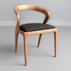 Prestons Solid Wood Curved Dining Chair