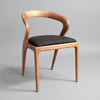 Prestons Solid Wood Curved Dining Chair