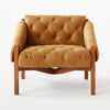 Prieska Leather Tufted Accent Chair