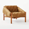 Prieska Leather Tufted Accent Chair