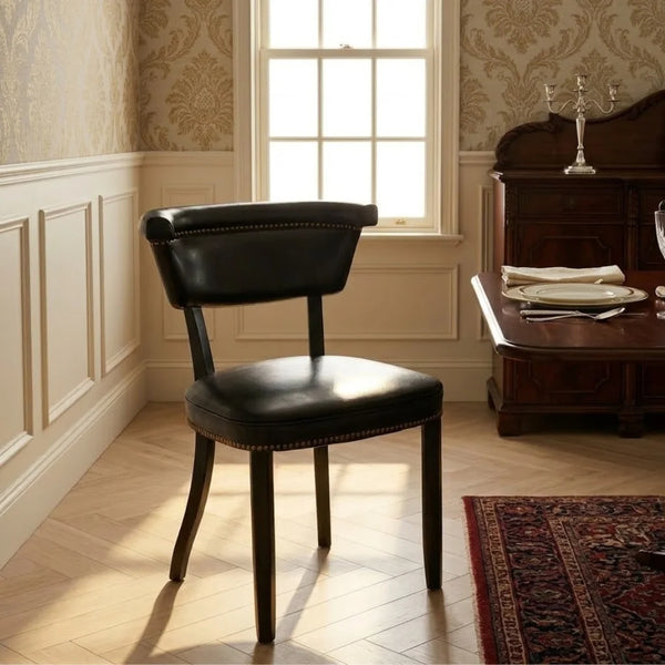 Raven Luxe Accent Leather Dining Chair