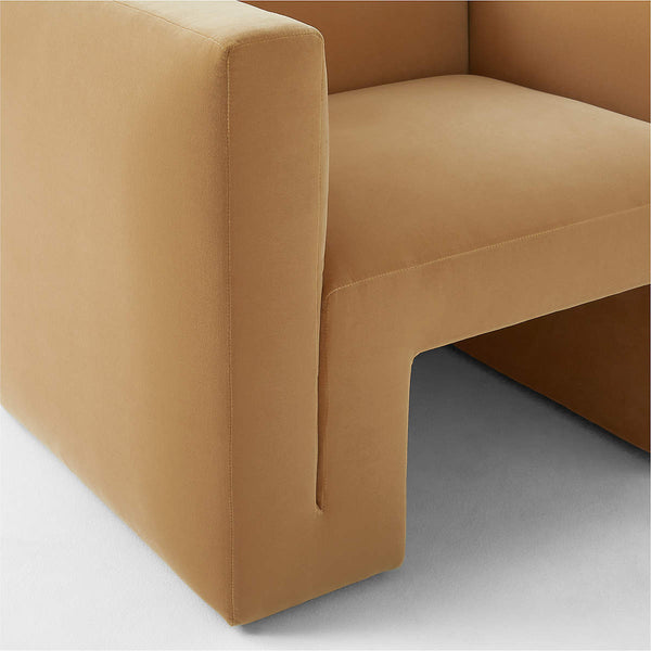 Rawsonville Velvet Lounge Chair Color - Camel