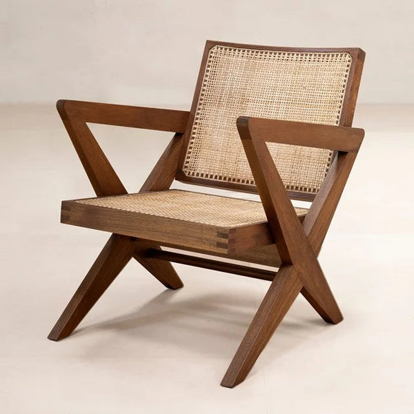 Reservoir Rattan Teak Wood Armchair