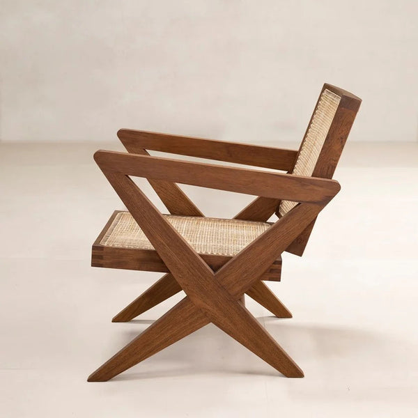 Reservoir Rattan Teak Wood Armchair