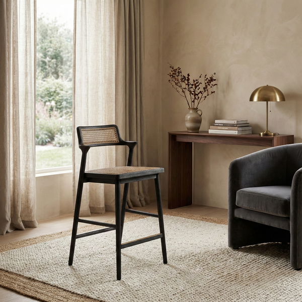 Rhineland Wooden Bar Stool - Oak Finish