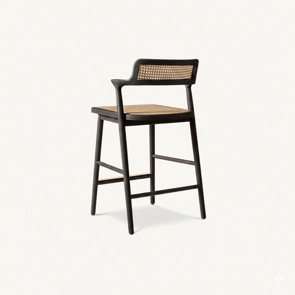 Rhineland Wooden Bar Stool - Oak Finish