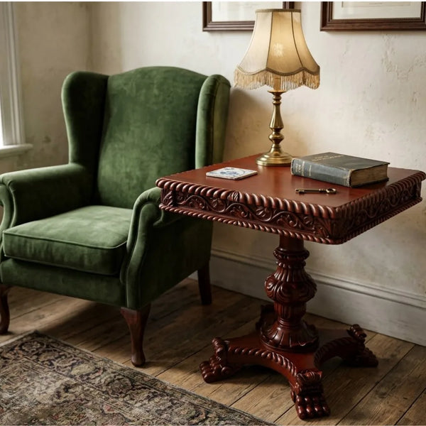 Richhill Traditional Pair of Luxurious Teakwood Side Table