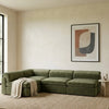 Riobamba Solid Wood Velvet Sectional Sofa