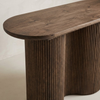 Riverside Solid Wood Fluted Console Table