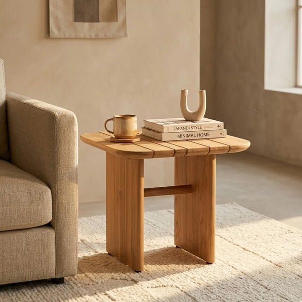 Robe Solid Teak End Table