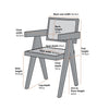 Robertson Rattan Solid Wood ArmChair