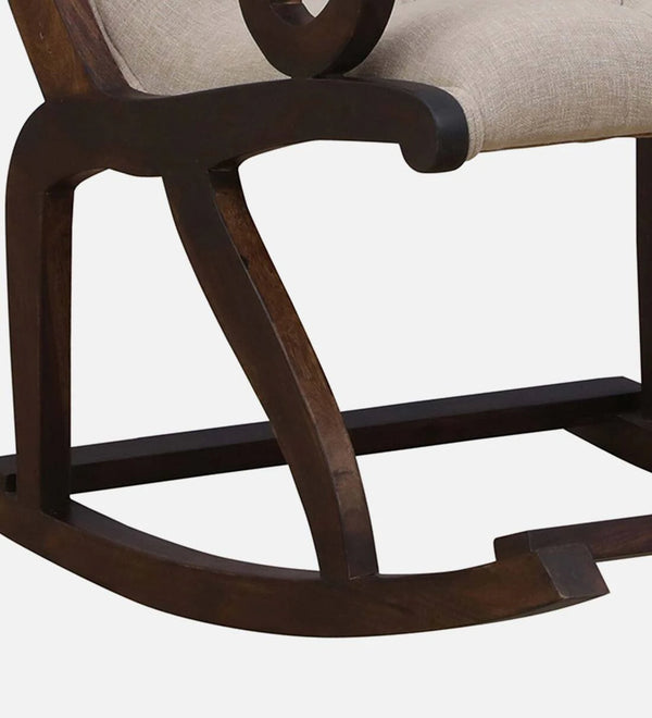 Robertson Sheesham Wood Rocking Chair in Provincial Teak Finish