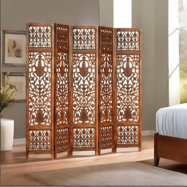 Rajasthani Carved White Mango Wood Handmade Room Dividers