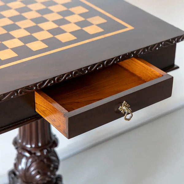 Rothesay Classic Rosewood Chess Side Table