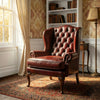 Roza Chesterfield Leather Sofa Chair