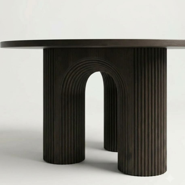 Ruggell Solid Wood Round Dining Table