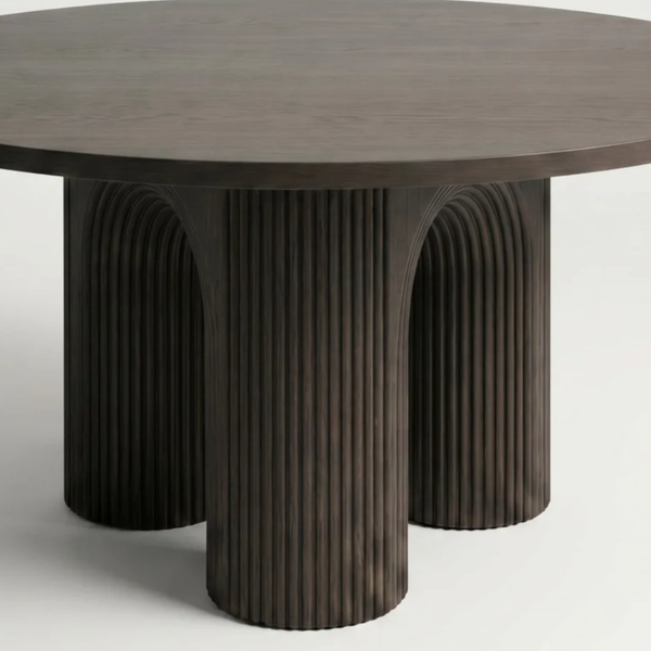 Ruggell Solid Wood Round Dining Table