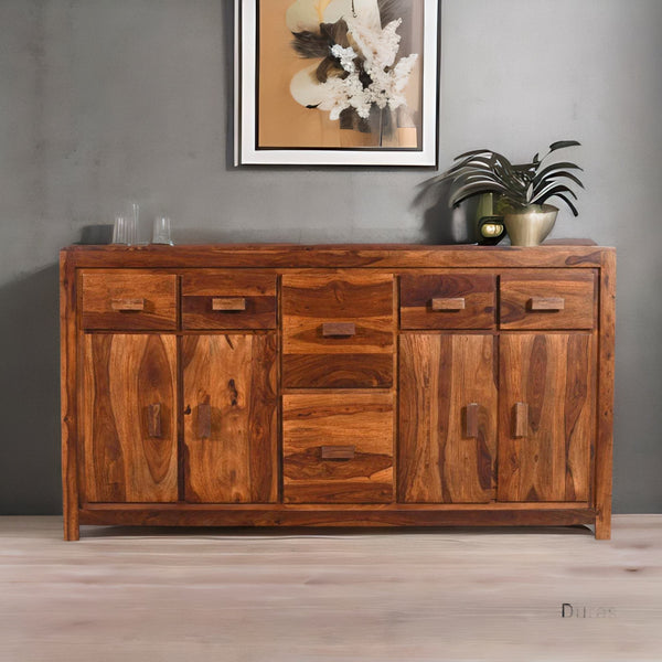 Modern Mango Wood Chest of 2 Drawers