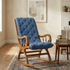 Saldanha Solid Wood Rocking Chair in Teak Colour