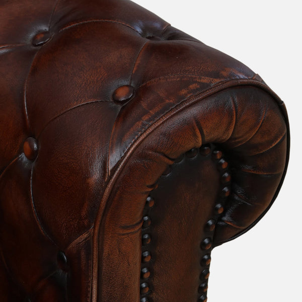 Salem Chesterfield Leather Sofa